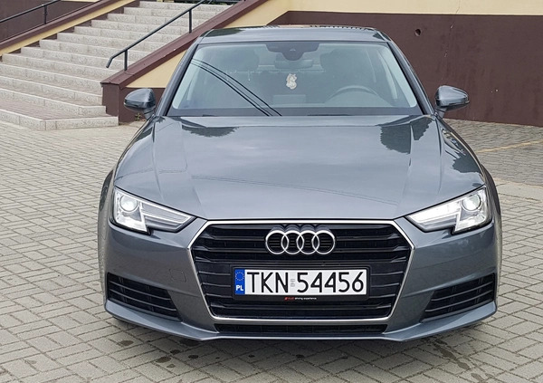 Audi A4 cena 77600 przebieg: 131545, rok produkcji 2016 z Miłosław małe 211